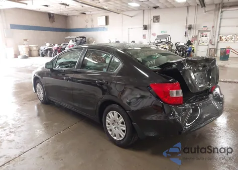 2012 Honda Civic Lx z USA, uszkodzony, nr VIN 2HGFB2F55CH583346